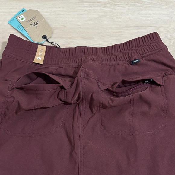 prAna Halle E-Waist Skort II Color Cacao size 6 high rise women’s adventure - Picture 3 of 15